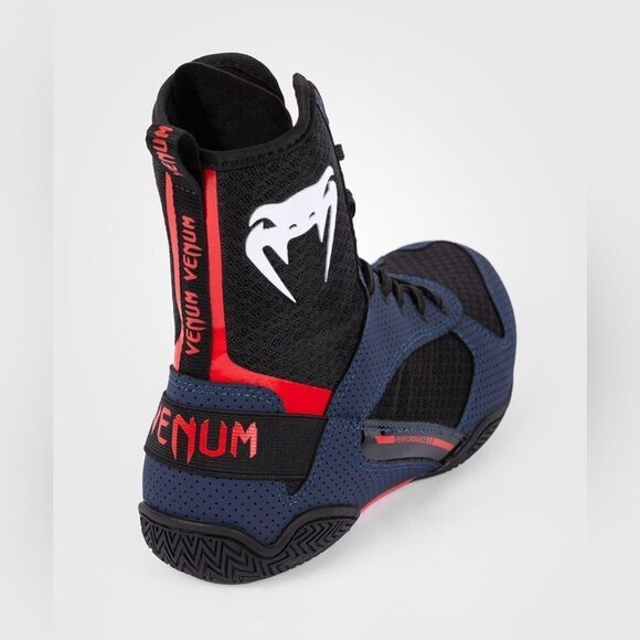 Venum Elite Boxing Shoes - Black/Blue/Red - Size 11.5 - Picture 1 of 14